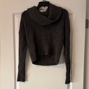 Mudd Charcoal Cowl Neck Sweater size medium soft sweater